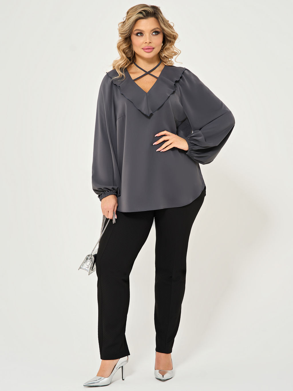 Блузка 0059-26 алый - Dora фото 117