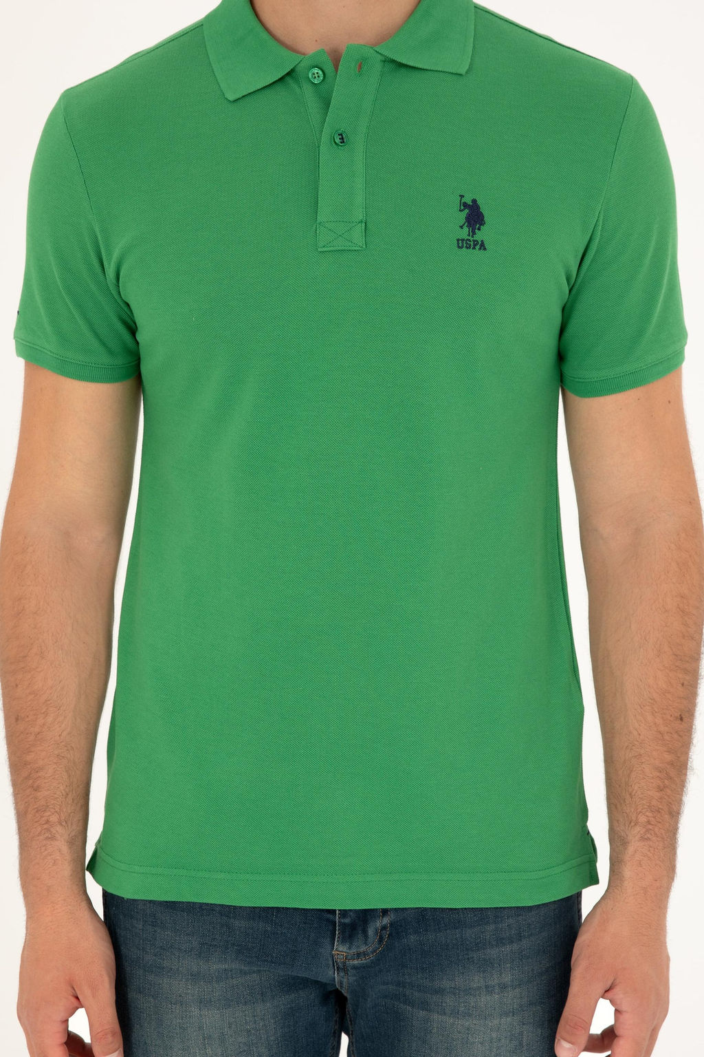 U. S. Polo Assn / Мужская зеленая базовая футболка - U.s. polo assn фото 6
