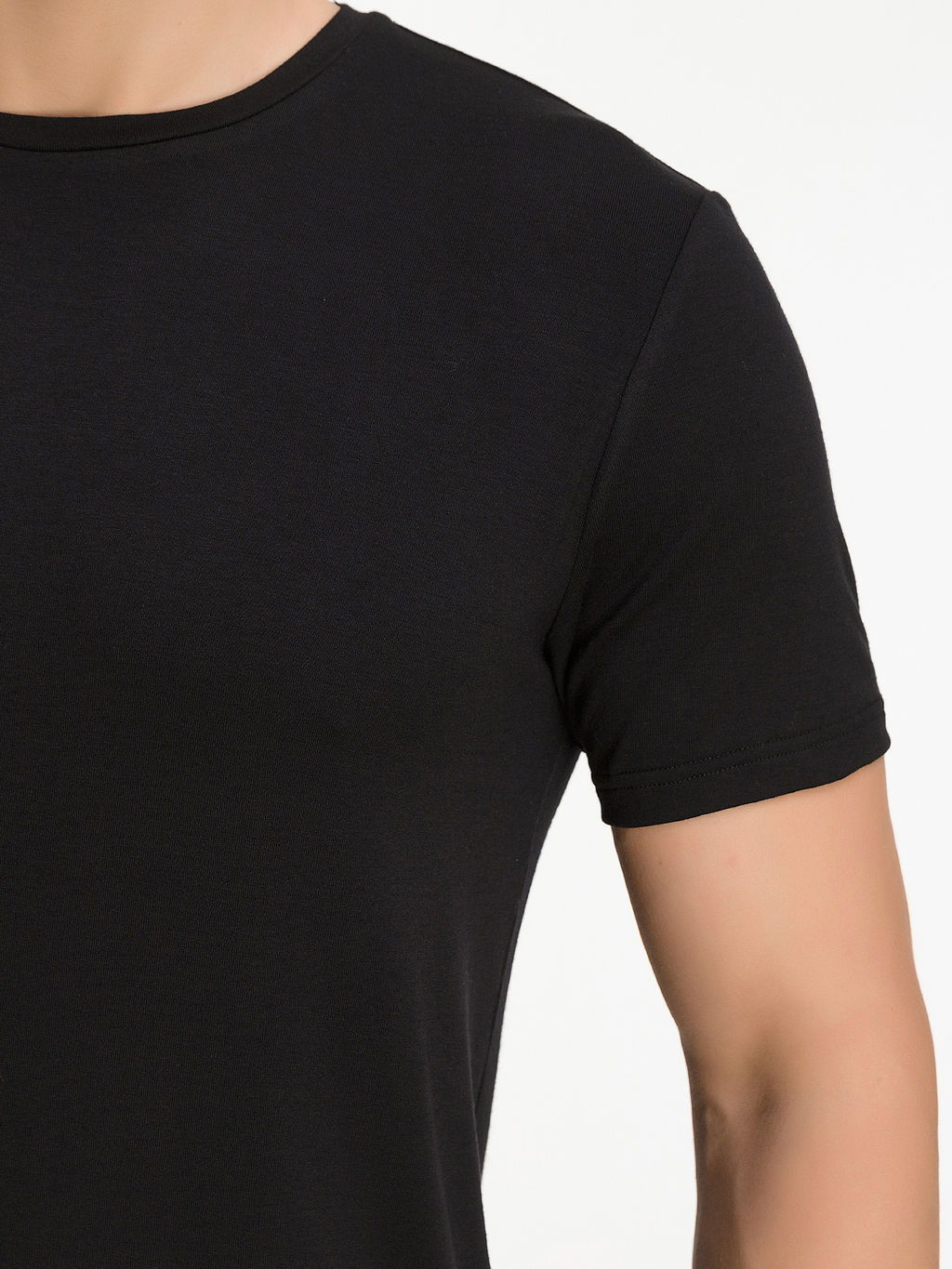 Футболка мужская короткий рукав GREG G145-V-90003 (черный)  фото 3