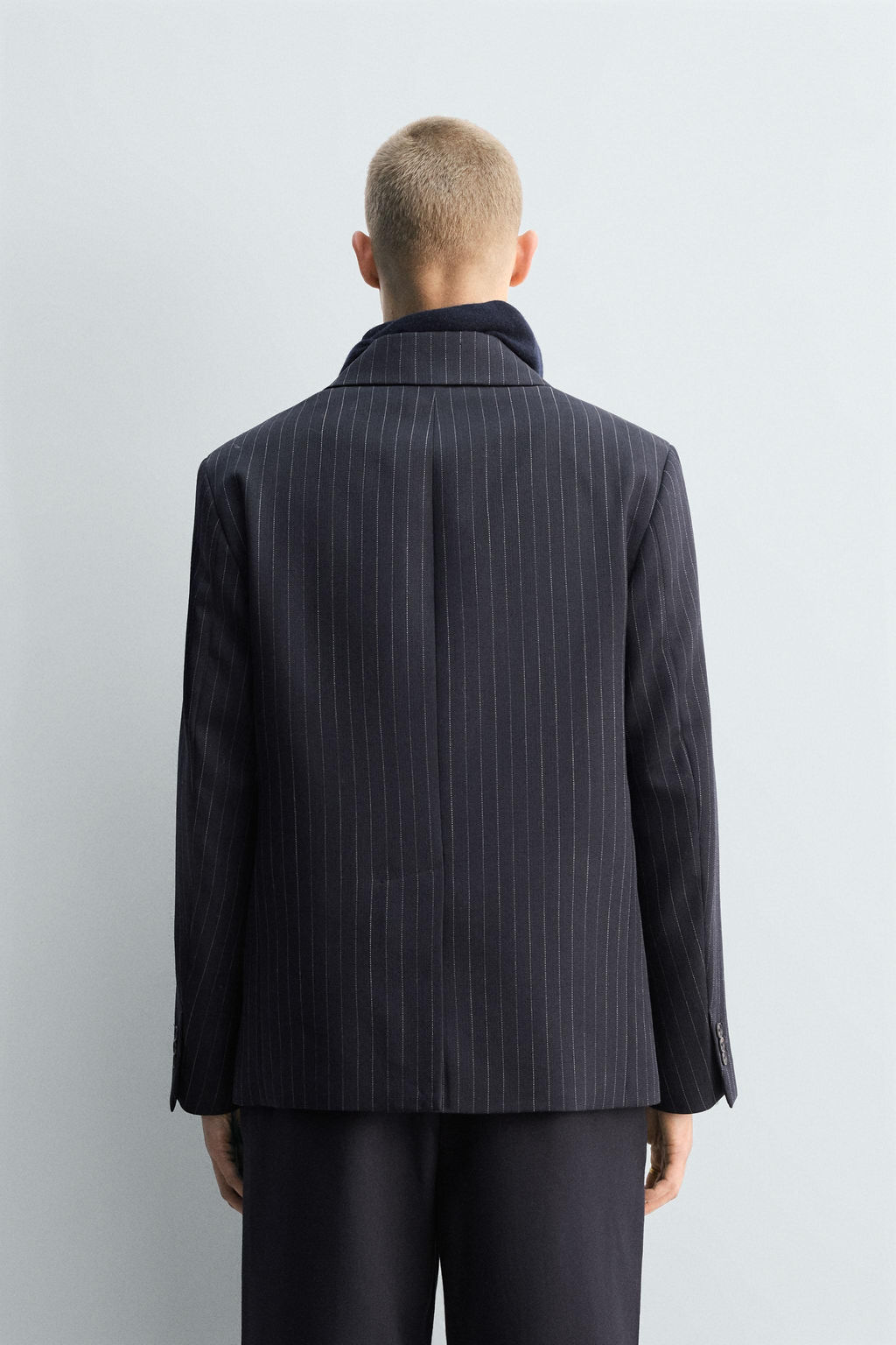 LIMITED EDITION 100% WOOL PINSTRIPE BLAZER - Zara фото 3