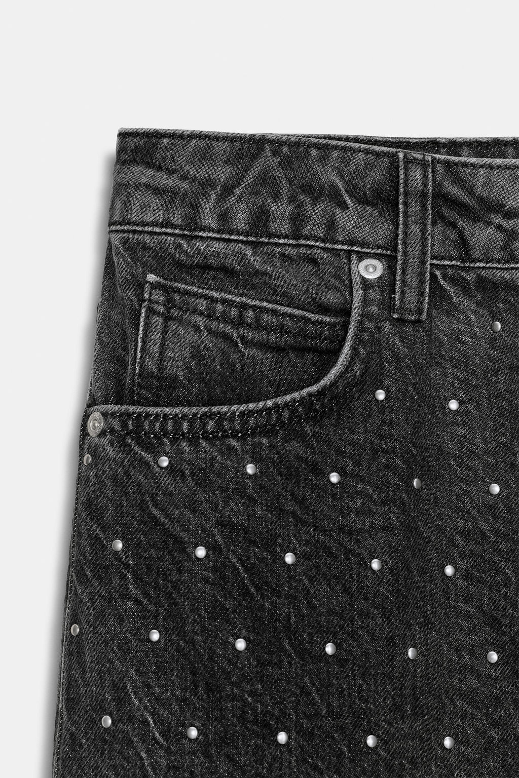 Z1975 LOOSE STRAIGHT HIGH-WAIST SHINY JEANS - Zara фото 11
