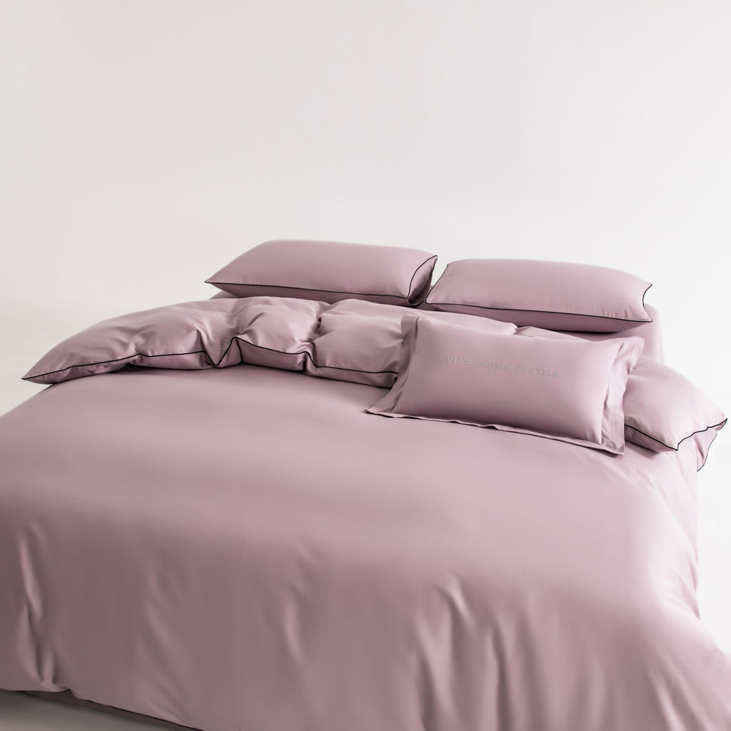 Комплект постельного белья Однотонный Сатин Элитный на резинке OCER008 180*200*30;160*200*30;140*200*30 Евро 4 Наволочки