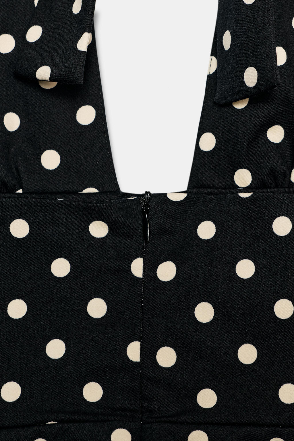 VESTIDO HALTER FALDA CAPA / Negro / Blanco - Zara фото 7
