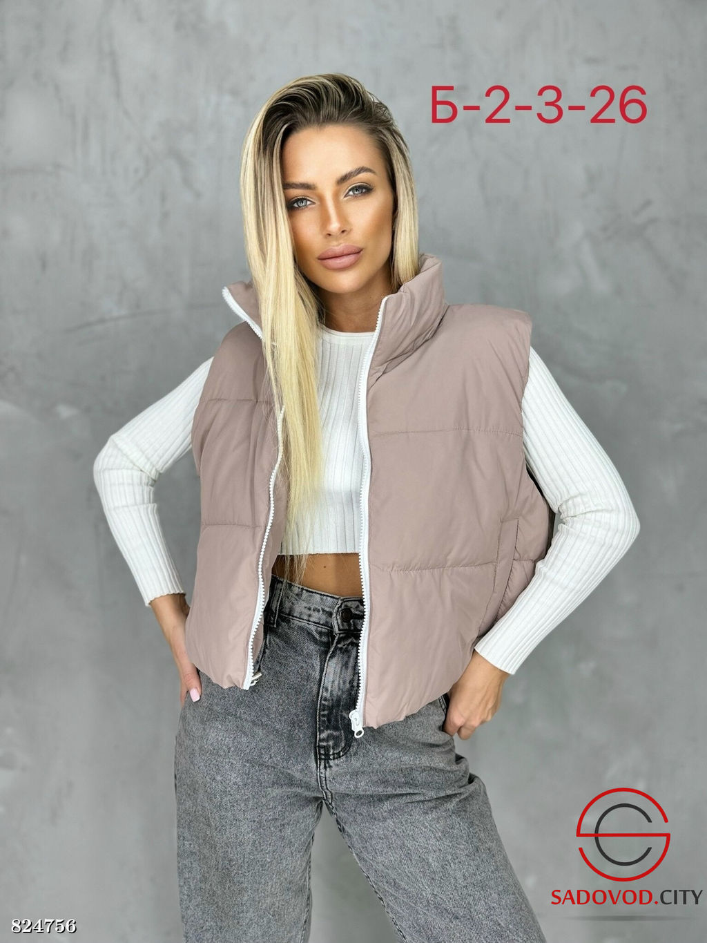 Жилетка женская из плащевки