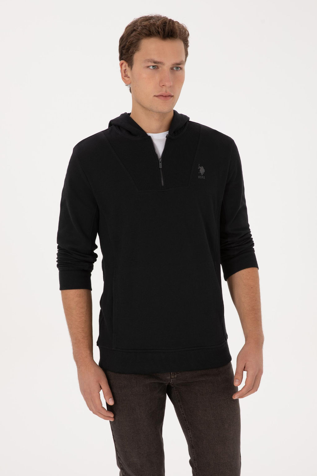 Erkek Siyah Sweatshirt - U.s. polo assn фото 3