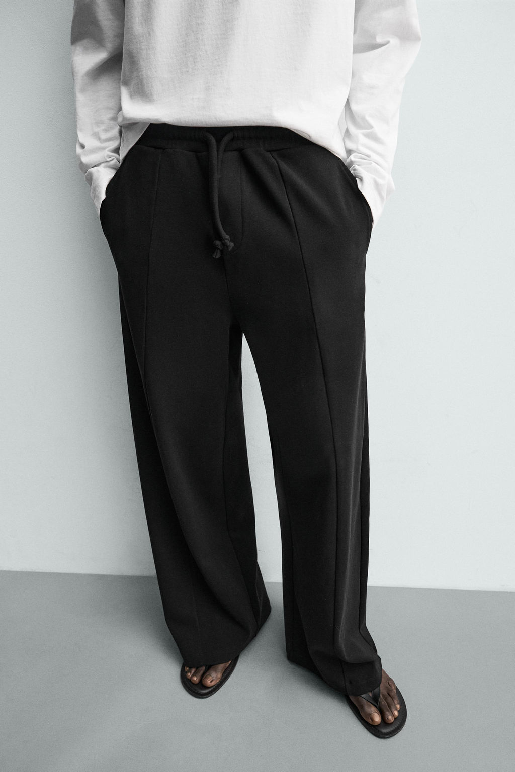 PANTAL?N JOGGER RELAXED FIT COSTURA / Negro - Zara фото 6