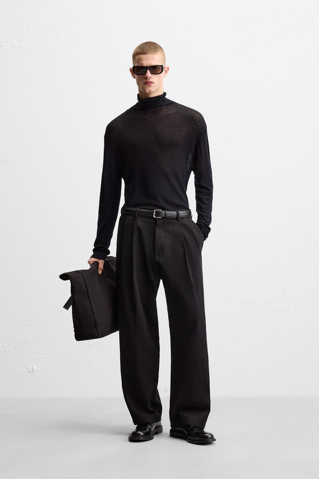 BALLOON-FIT PLEATED TROUSERS - Zara фото 11