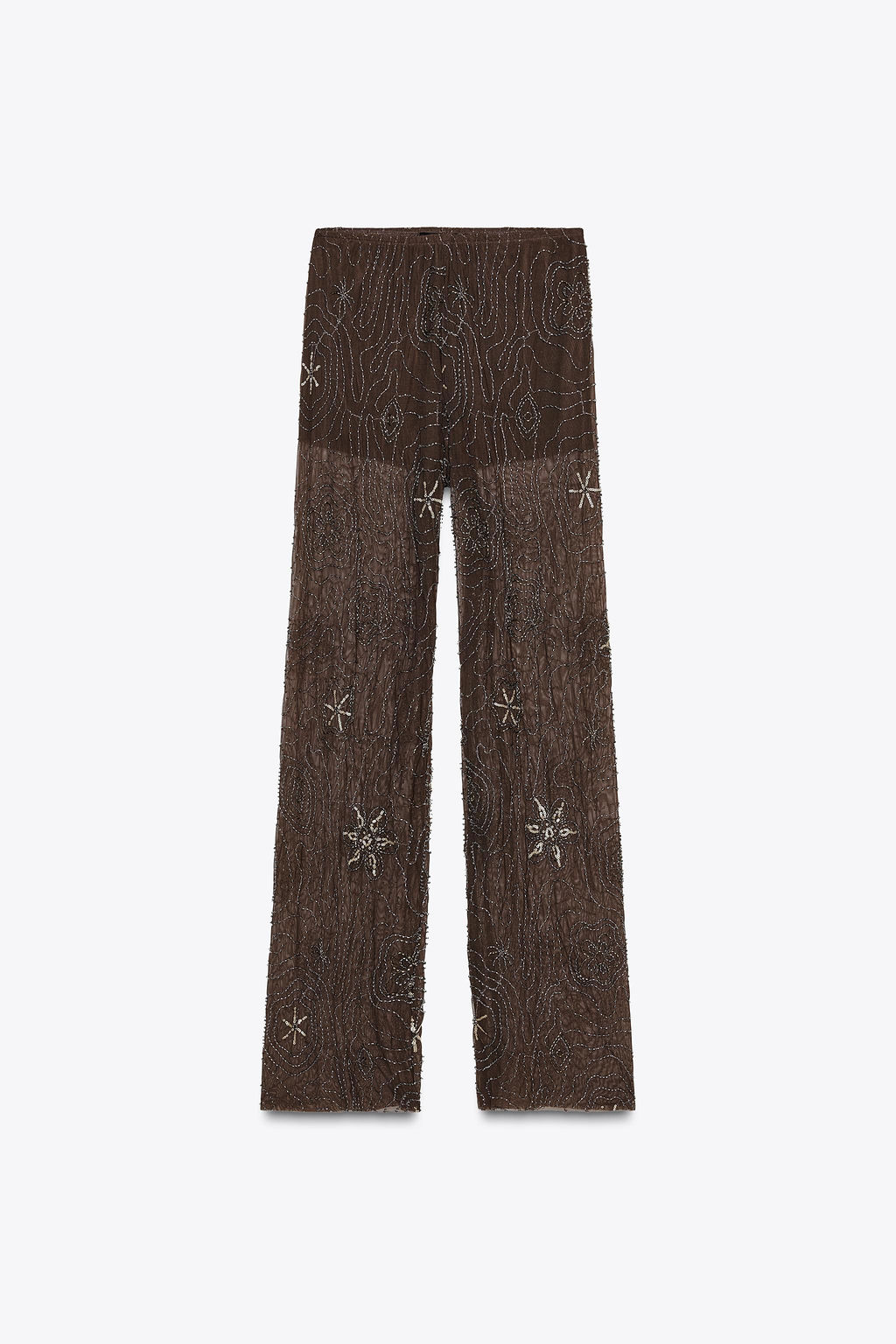 BEADED SEQUIN TROUSERS - Zara фото 7