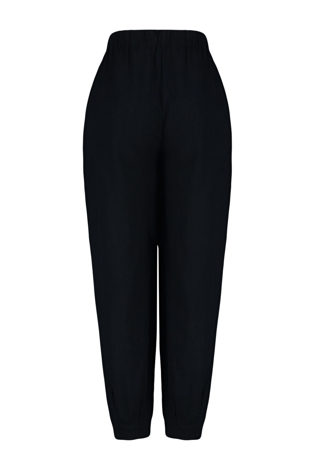 Plaj Giyim Siyah Dokuma Yuksek Bel Pantolon TBESS23PL00015