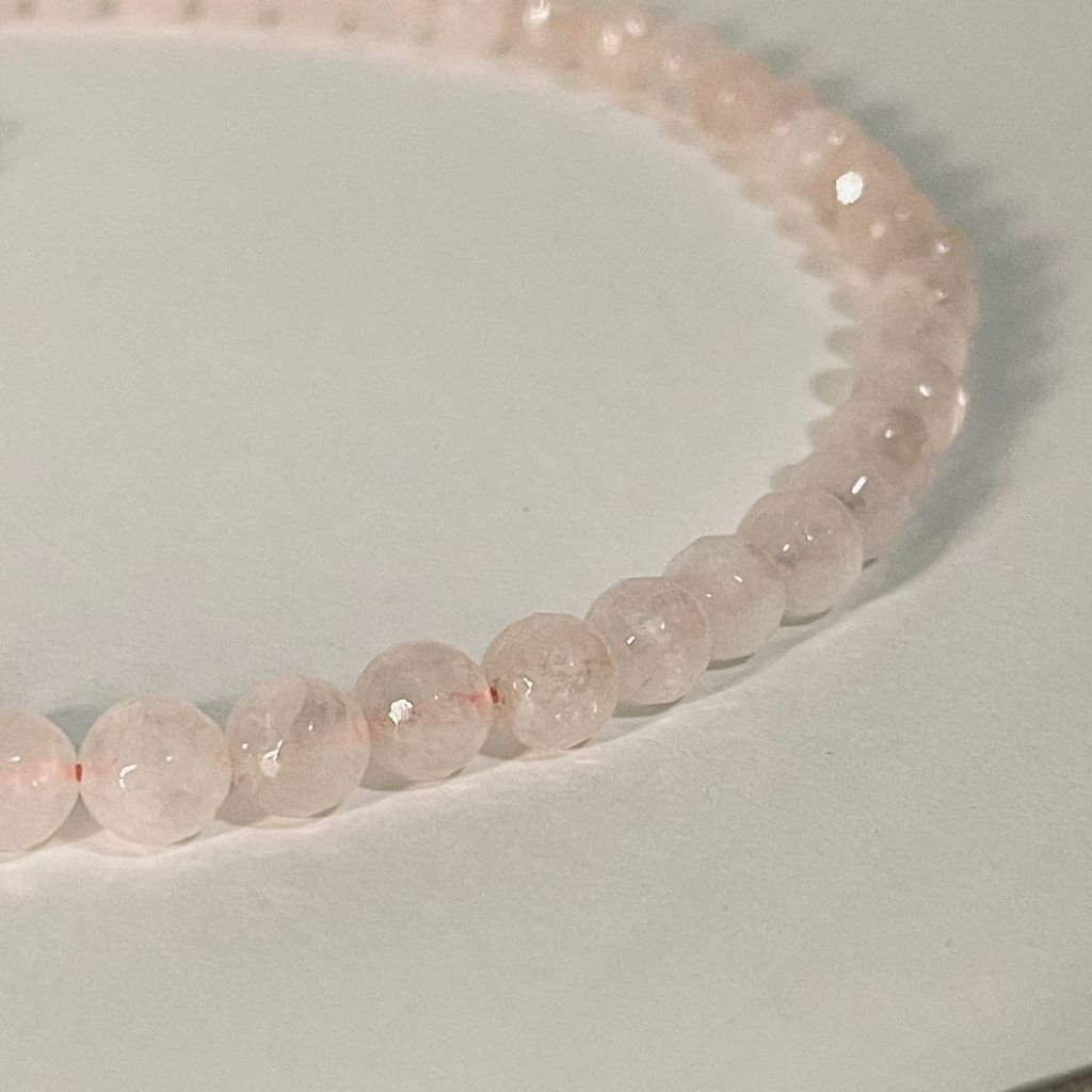 Бусы из Розового кварца огранка - Радуга самоцветов фото 4
