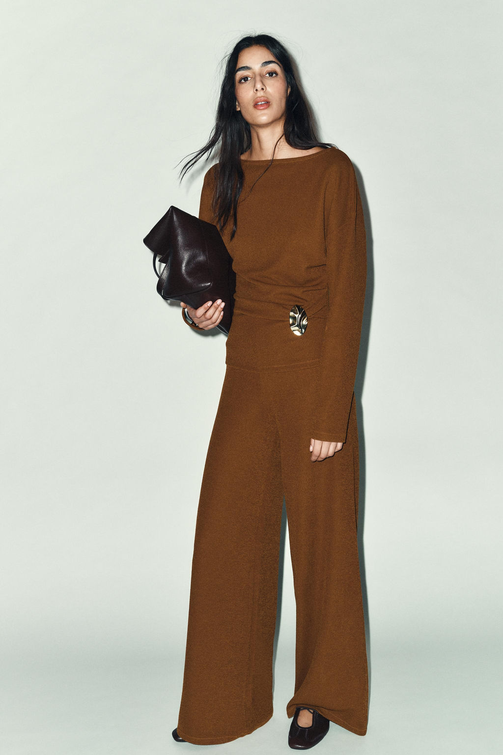 TEXTURED TOP WITH BUCKLE - Zara фото 9