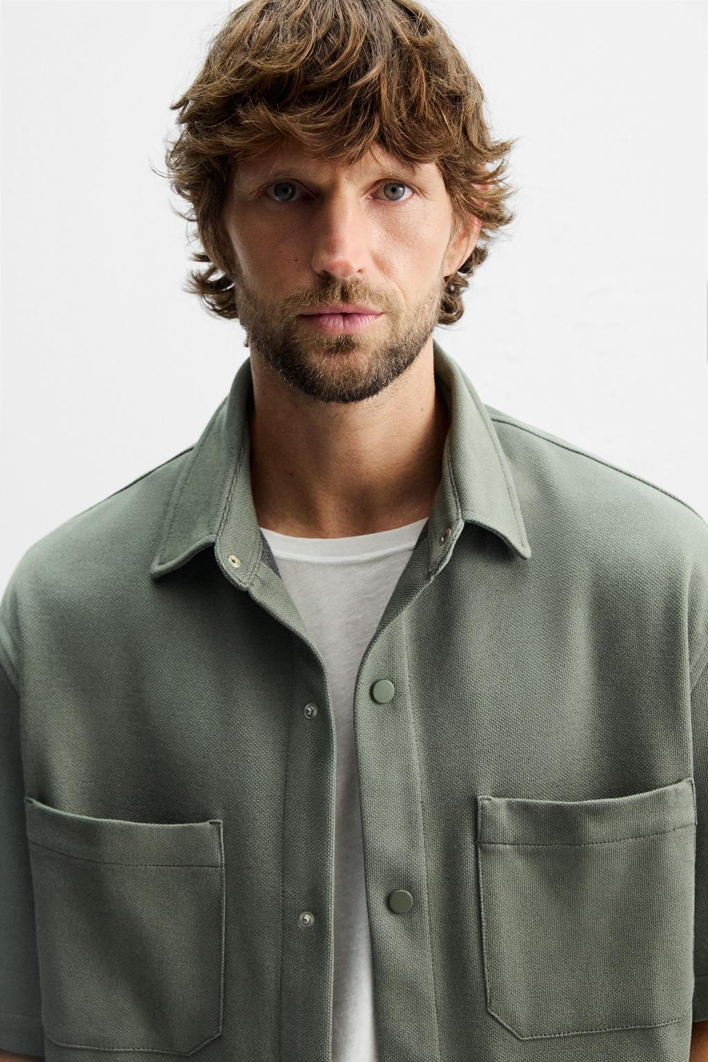 TEXTURED COMFORT OVERSHIRT - Zara фото 32