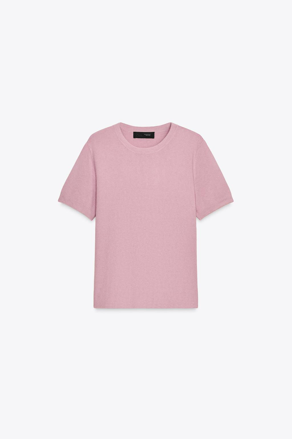 SOFT-TOUCH SHORT SLEEVE KNIT TOP - Zara фото 20