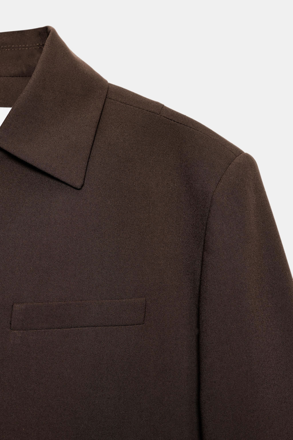 BLAZER CRUZADA CUELLO SOLAPA / Marr?n - Zara фото 4