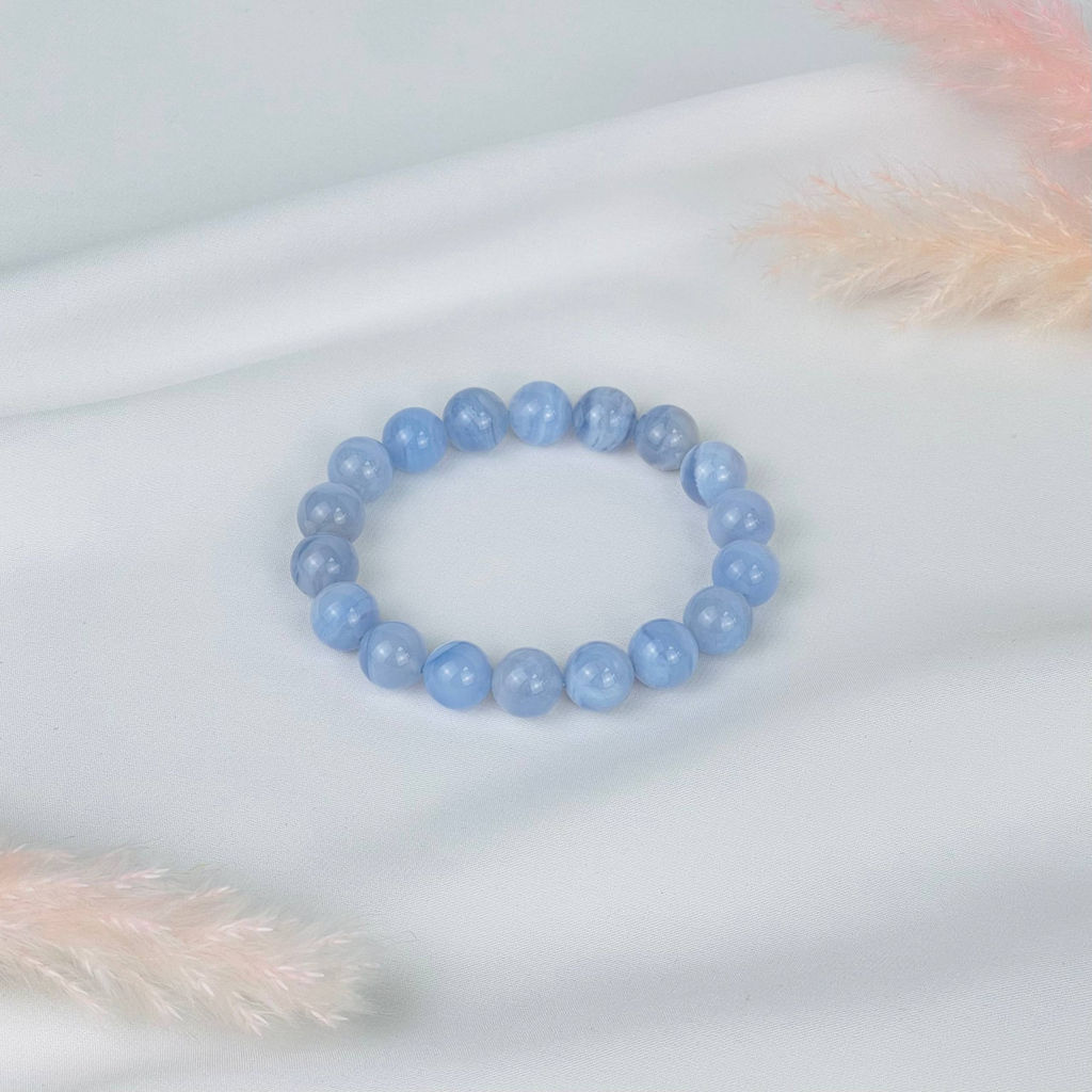 Браслет из Голубого агата - Радуга самоцветов фото 2