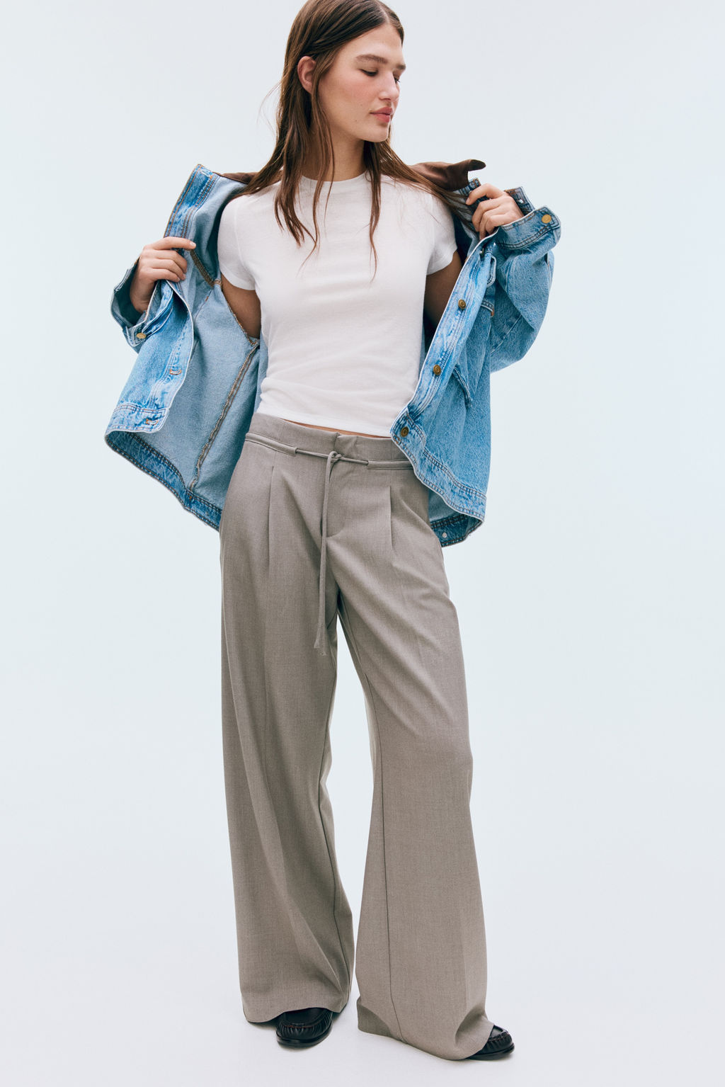 Pantal?n sastre con cord?n de ajuste - H&m фото 3