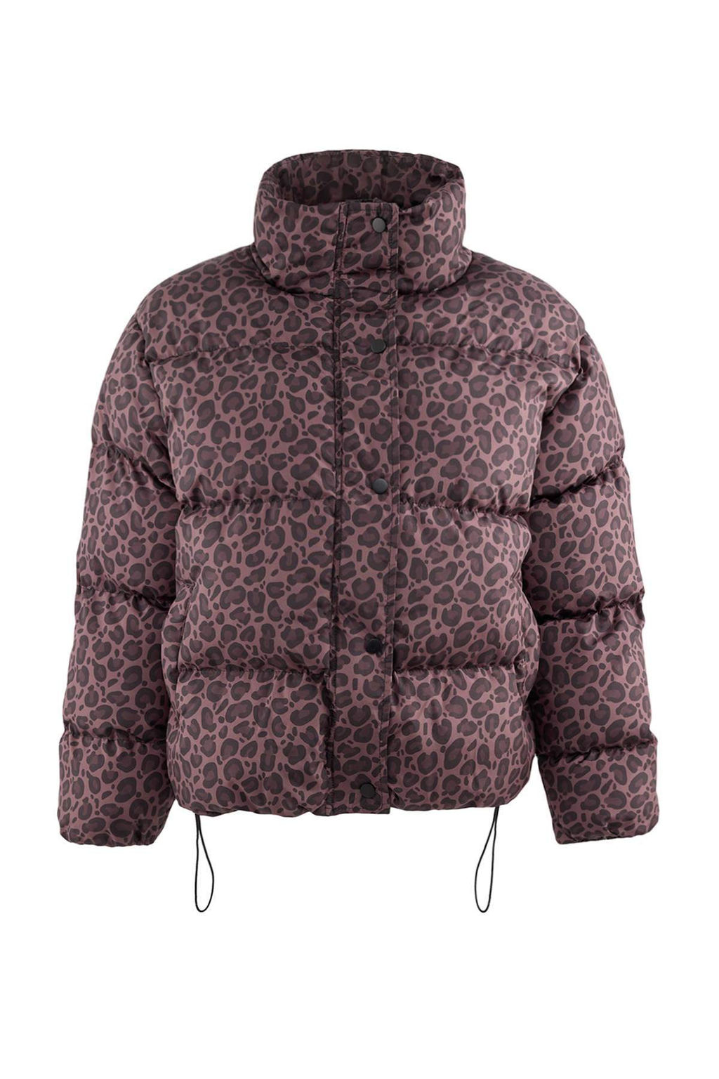 TRENDYOLMILLA Cok Renkli Kahverengi Leopar Desenli Oversize Kal?p Sisme Mont TWOAW25MO00222 фото 6