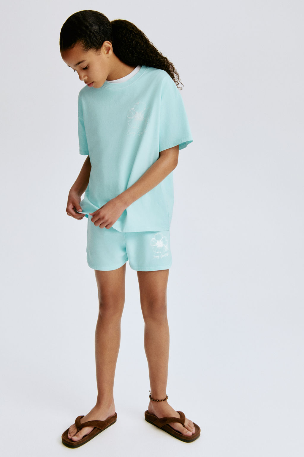 Pantal?n corto en sudadera - H&m фото 3