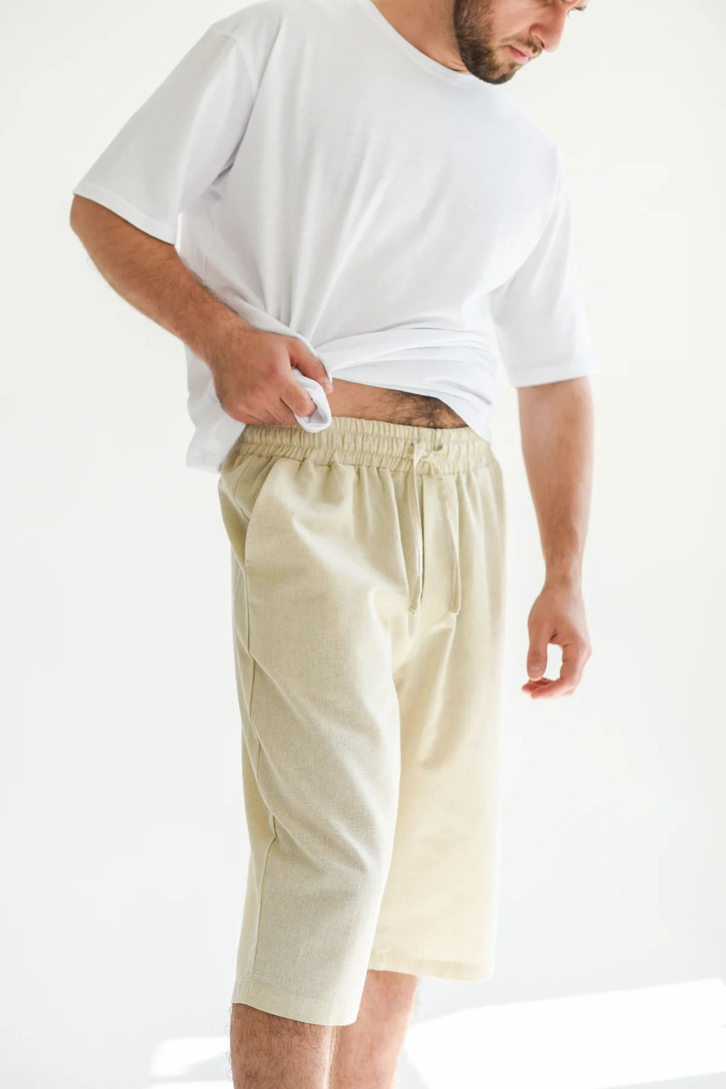 Бриджи  шорты Льняные - Оптима фото 3