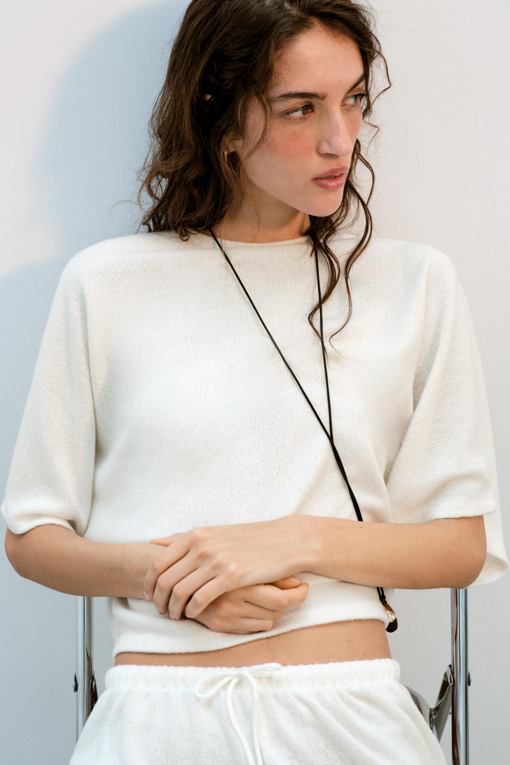 TOP R?STICO MANGA CORTA / Crudo - Zara фото 3