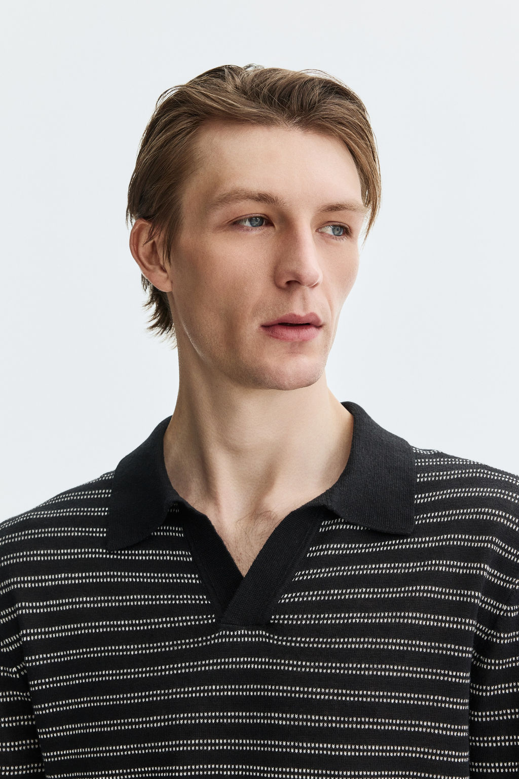 Polo en mezcla de lino Regular Fit - H&m фото 6