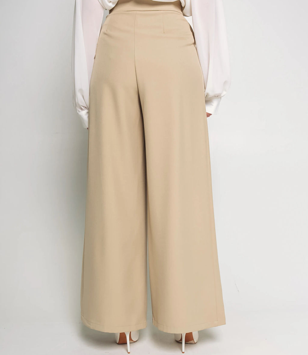 Брюки #КТ1873, бежевый - Dommod фото 4