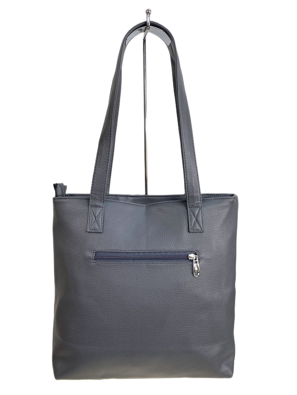 Женская сумка из искусственной кожи, цвет серый - Greta фото 2