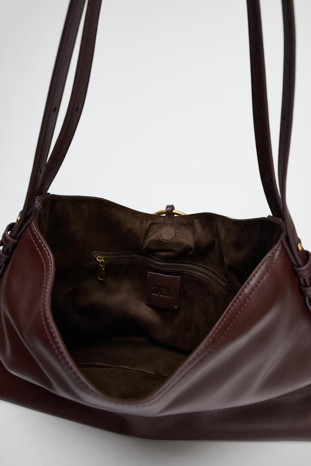 METAL DETAIL BUCKET SHOULDER BAG - Zara фото 11