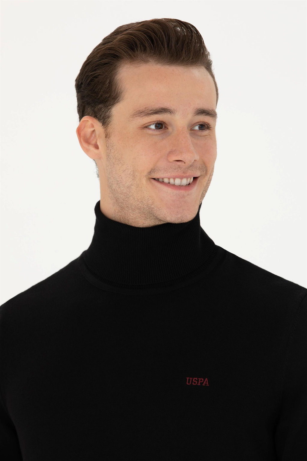 U. S. Polo Assn Мужской черный базовый свитер - U.s. polo assn фото 2