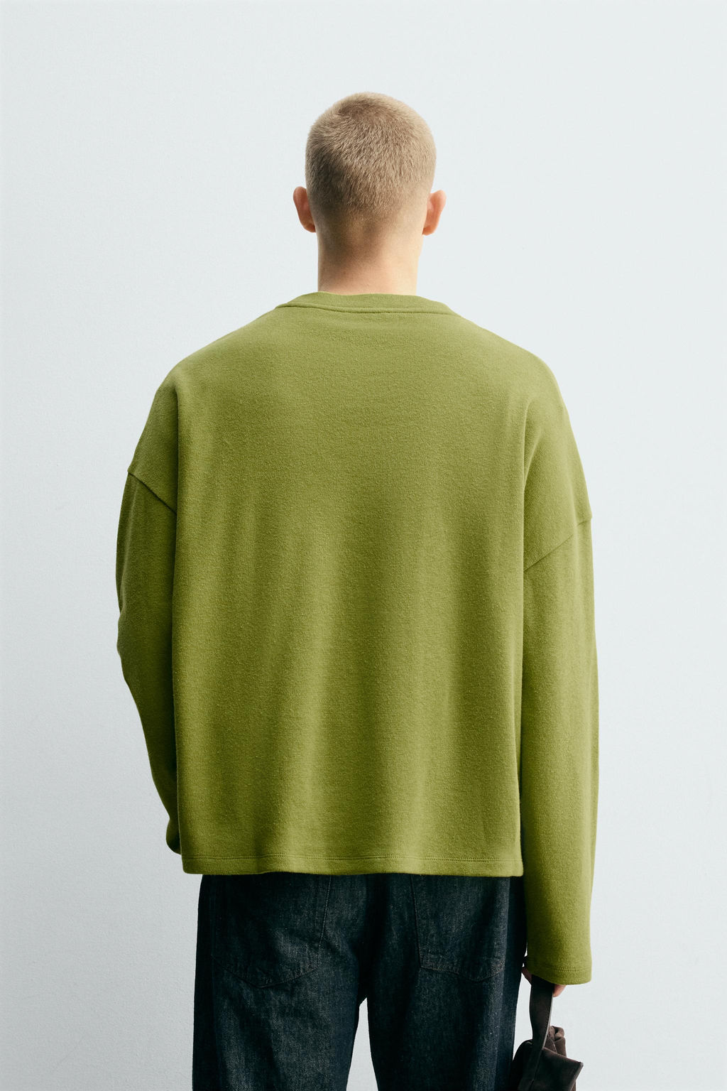 COTTON/LINEN SWEATSHIRT - Zara фото 3
