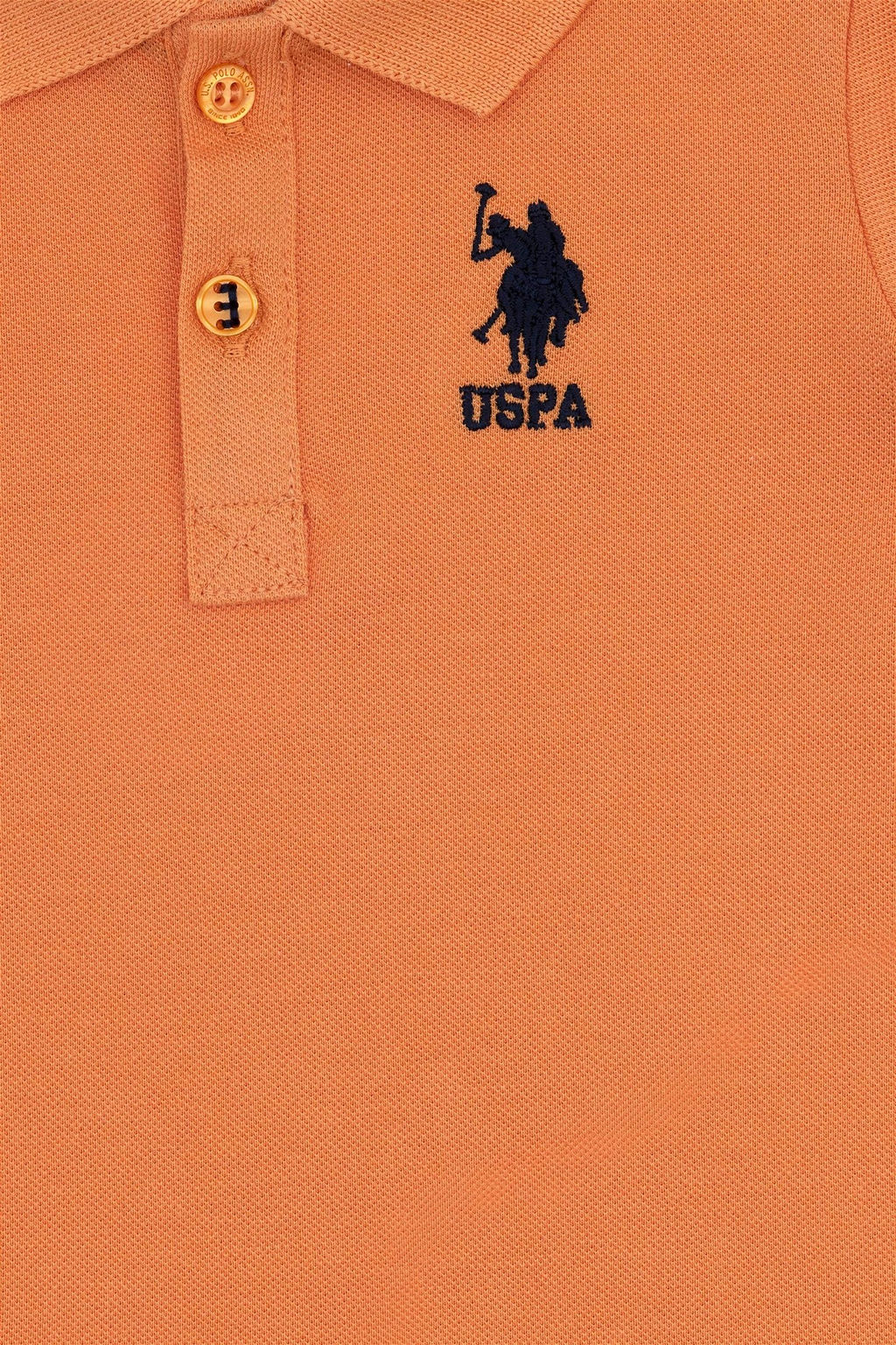 Оранжевая базовая футболка для мальчика - U.s. polo assn фото 4