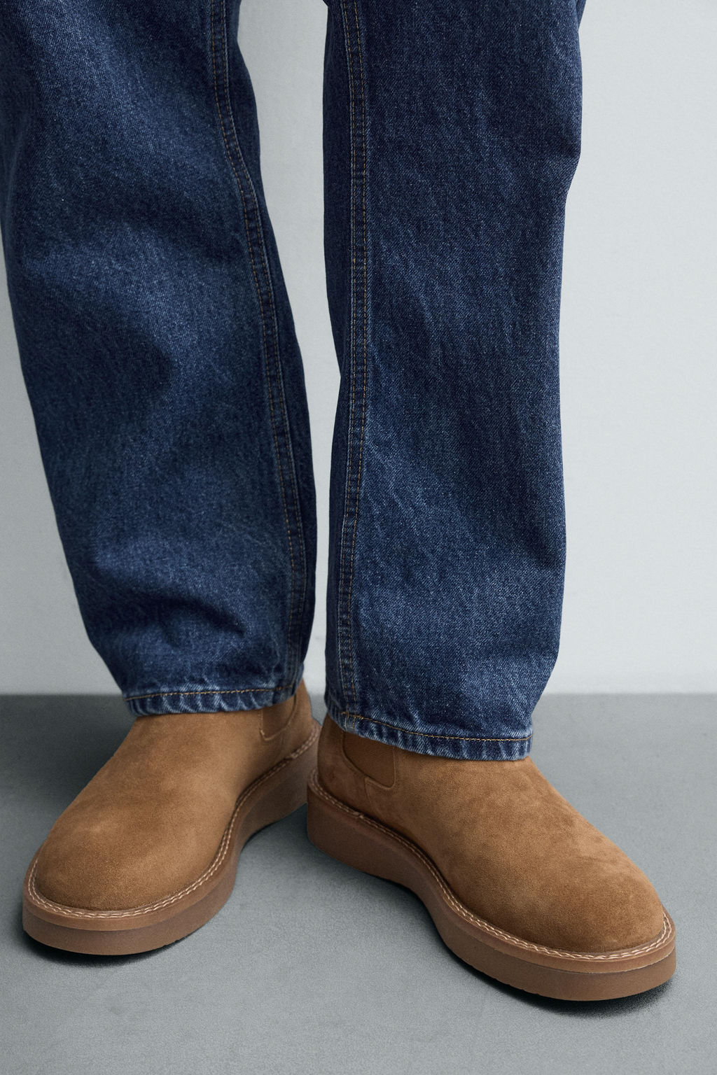 LEATHER CHELSEA BOOTS - Zara фото 3