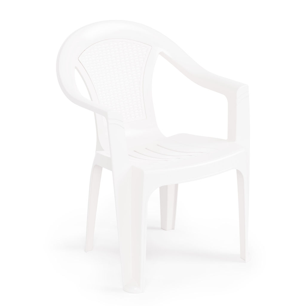 Кресло "Плетенка" (белый) М8536