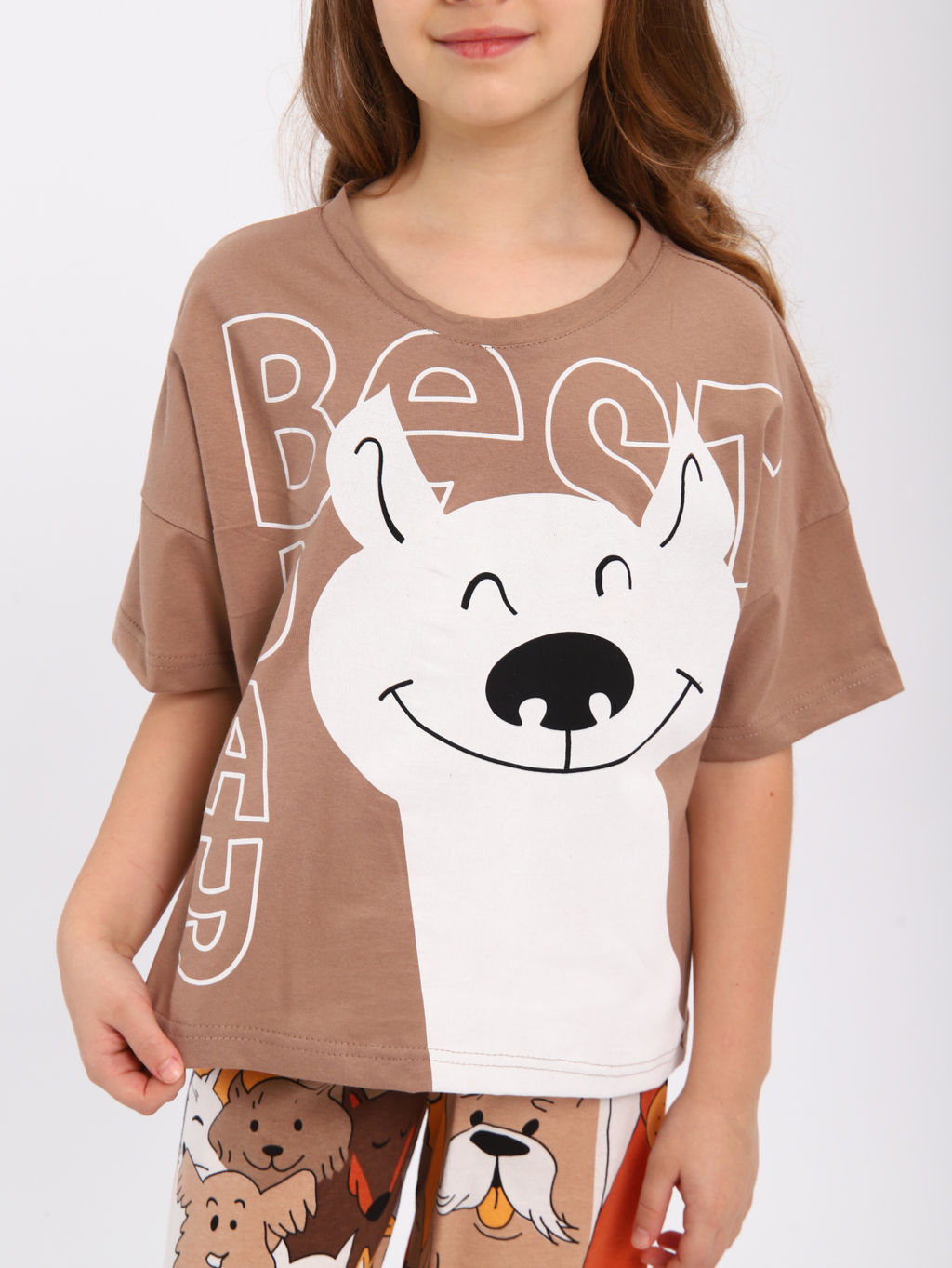 Пижама "Друзья" бежевый