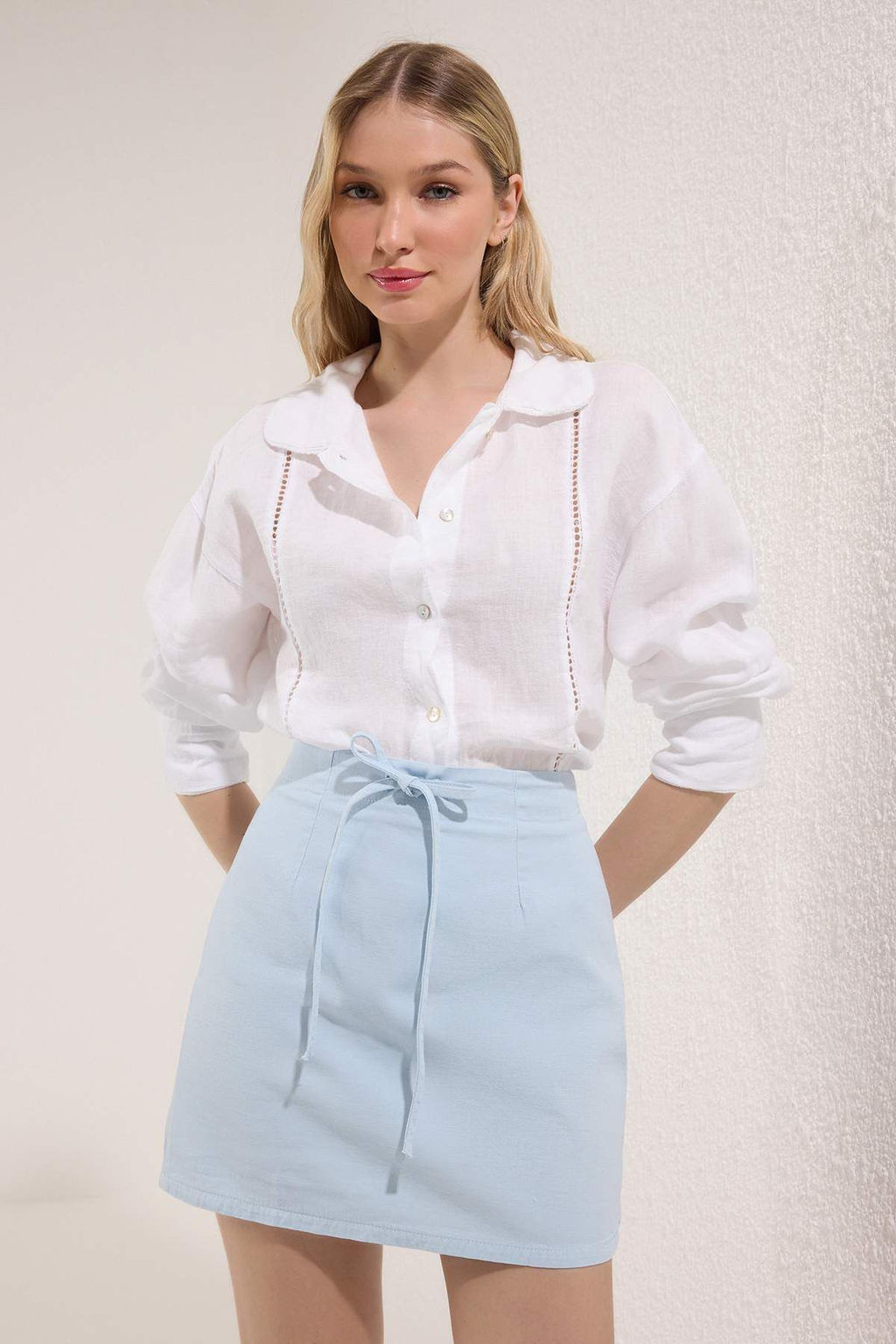 Trendyolmilla Mavi Etek TWOSS25ET00193