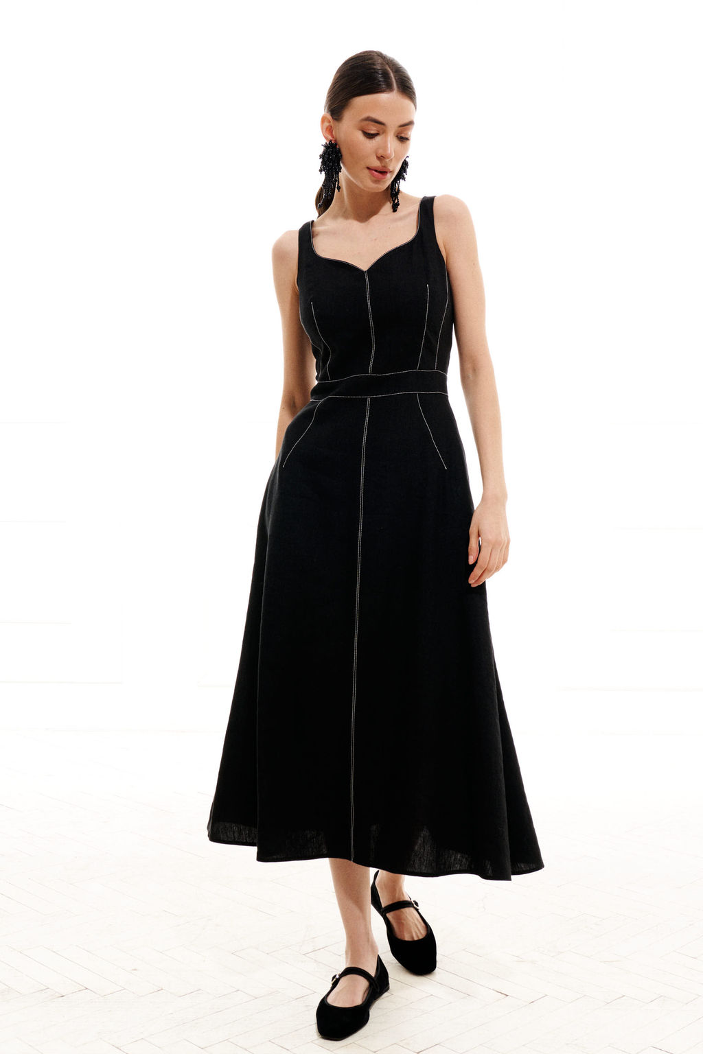 Сарафан 1991 (Лен - 100%) - Elletto фото 2