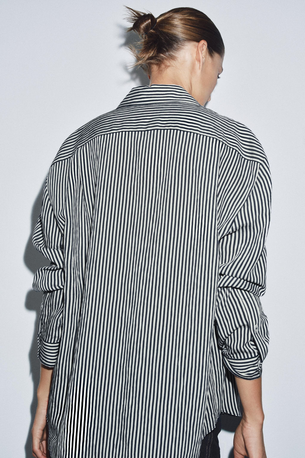 STRIPED FLOWING SHIRT ZW COLLECTION - Zara фото 3