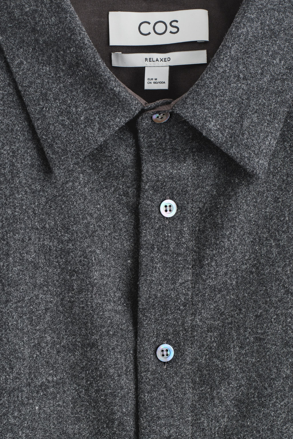 CAMISA DE FRANELA DE LANA RELAXED FIT - H&m фото 5