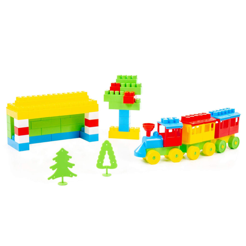 Конструктор Строитель (Макси-плюс, 350 элементов) (в мешке) - Полесье фото 5