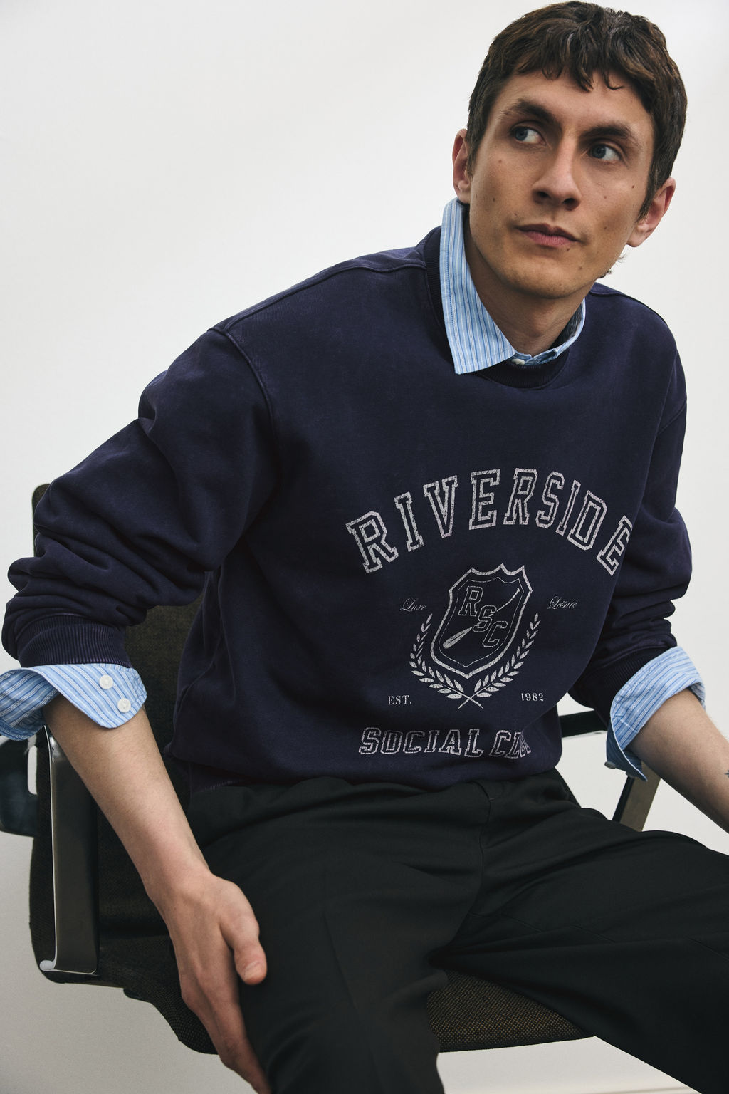 Sudadera estampada Loose Fit - H&m фото 4