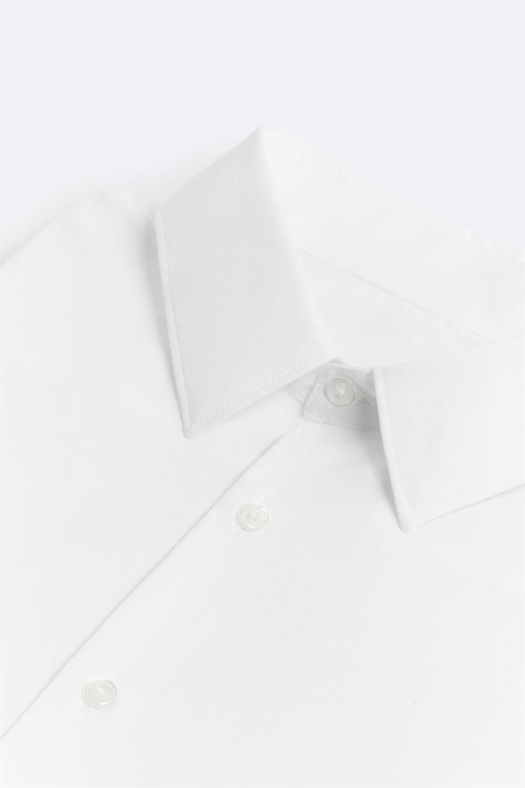 STRETCHY POPLIN SHIRT - Zara фото 21