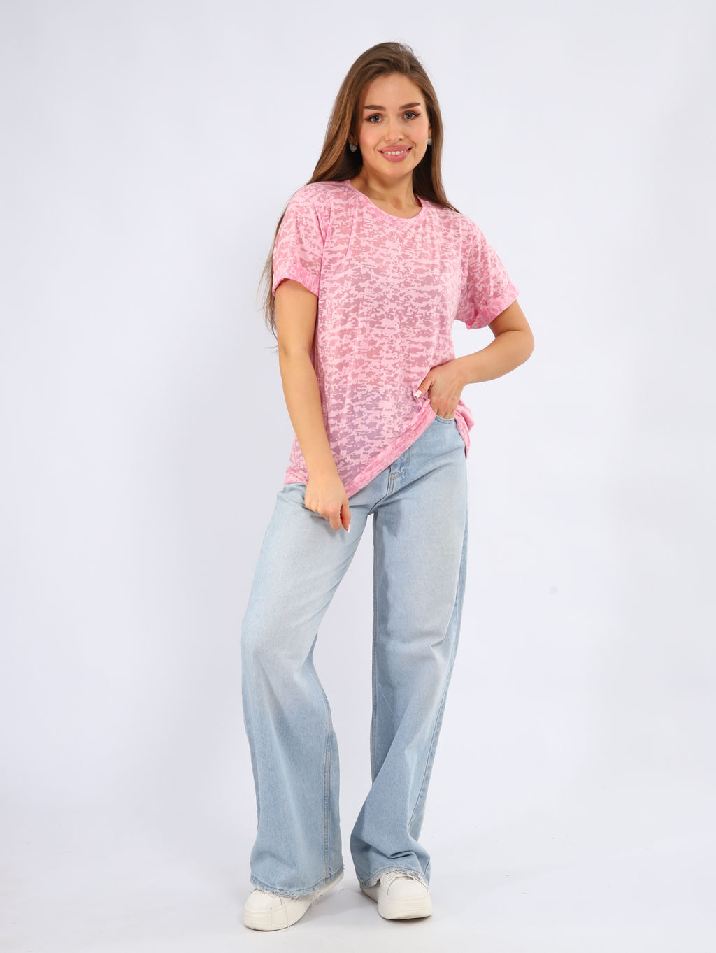 Футболка женская 6-206к (розовый)