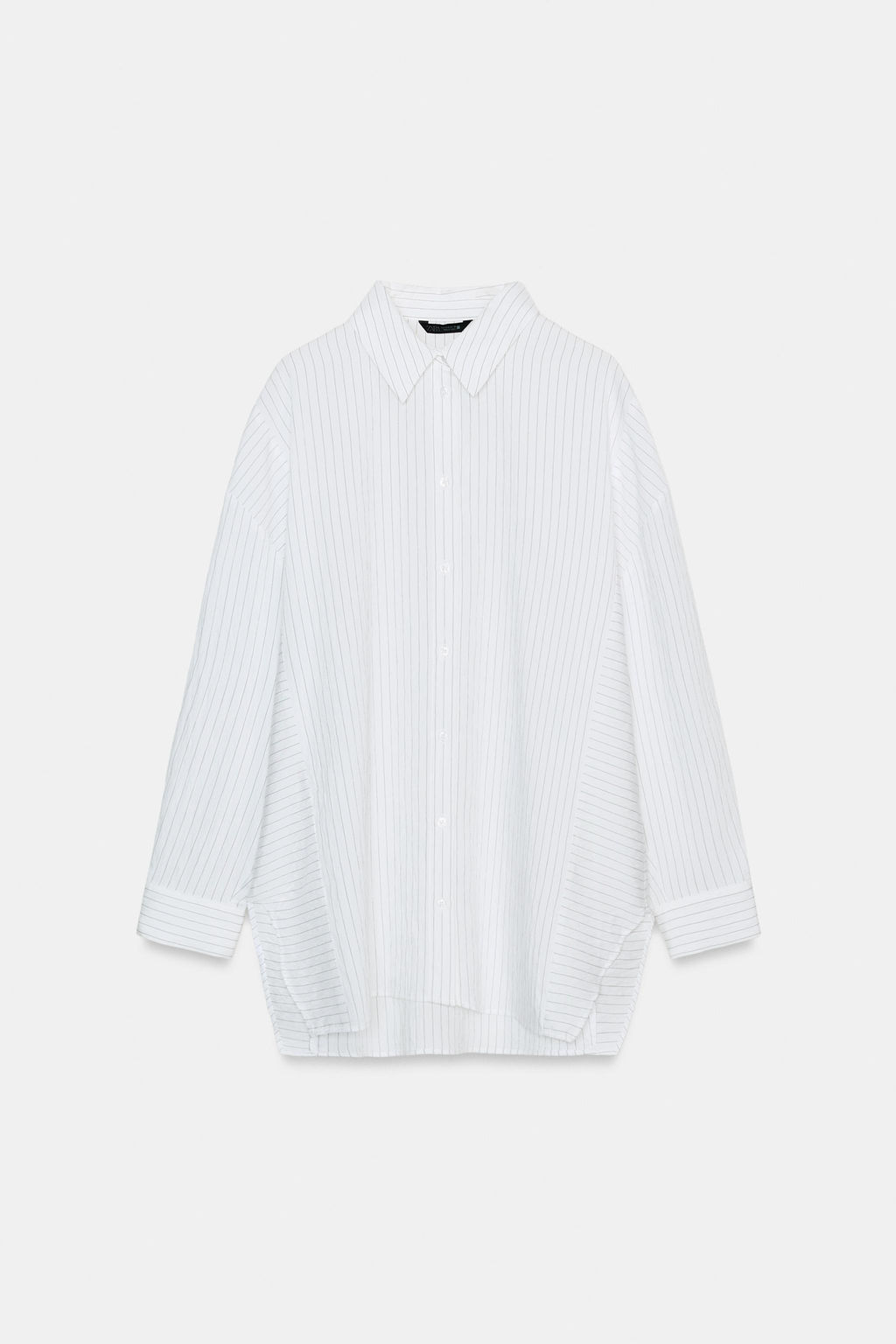 STRIPED OVERSIZE SHIRT - Zara фото 6