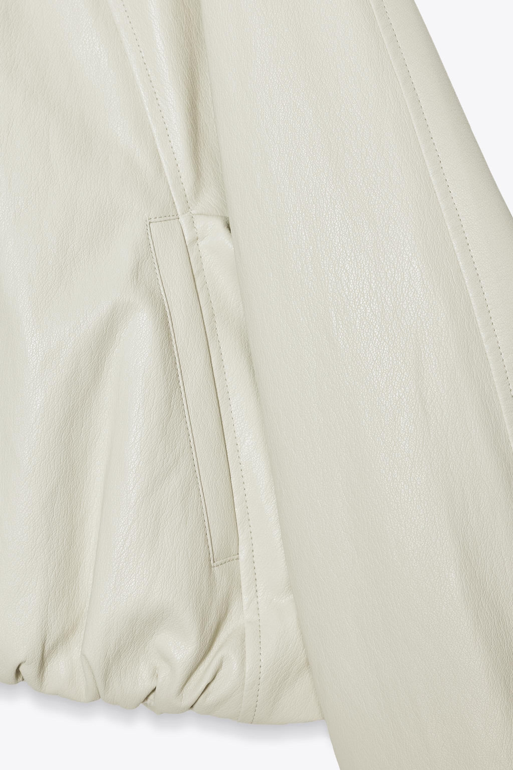 FAUX LEATHER BOMBER JACKET - Zara фото 9