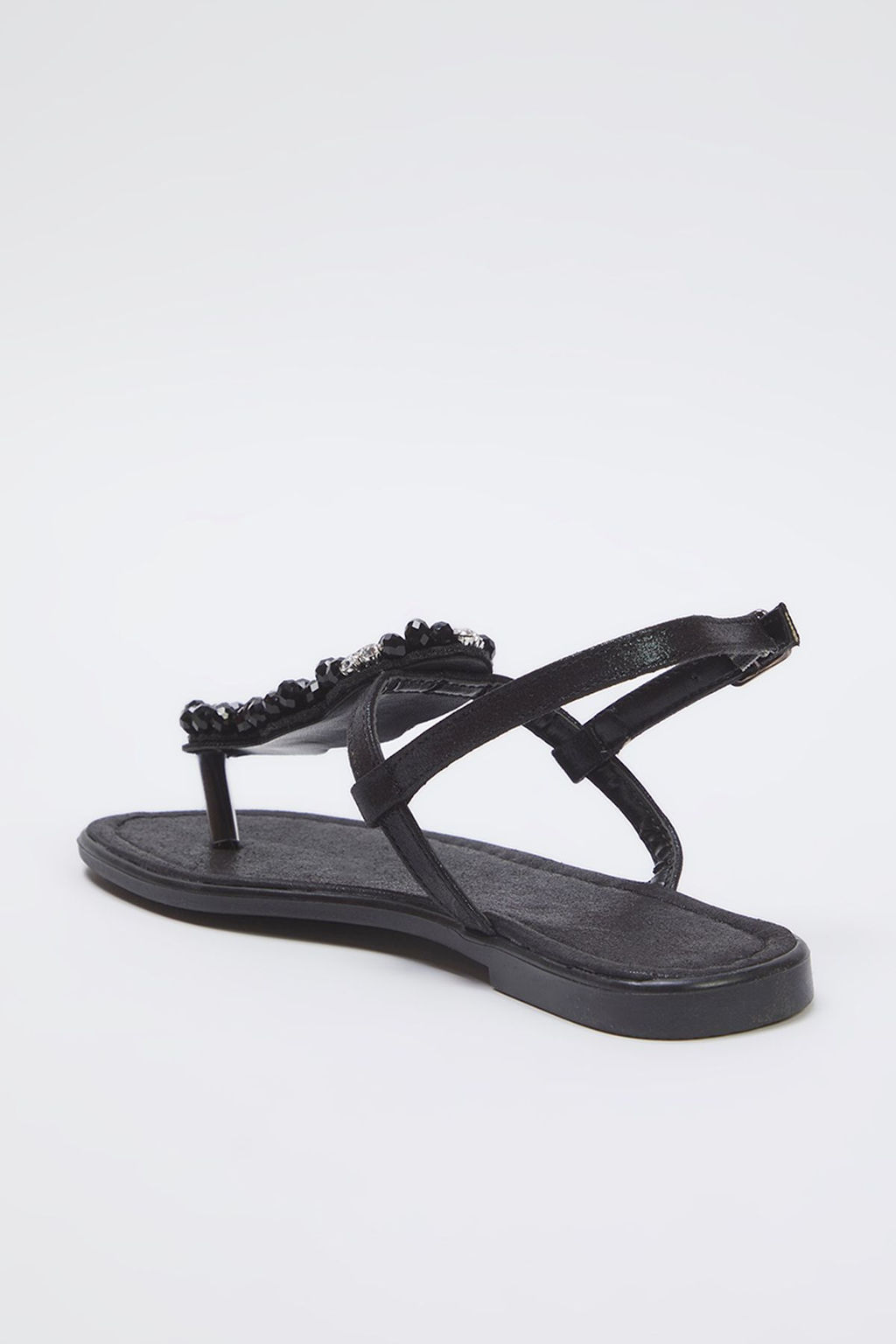 Trendyol Shoes Siyah Tasl? Bilek Bantl? Parmak Aras? Kad?n S?k Sandalet TAKSS25SD00006 - Trendyolmilla фото 7
