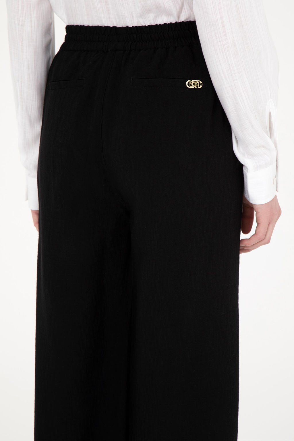 Женские черные брюки из плотной ткани - U.s. polo assn фото 14