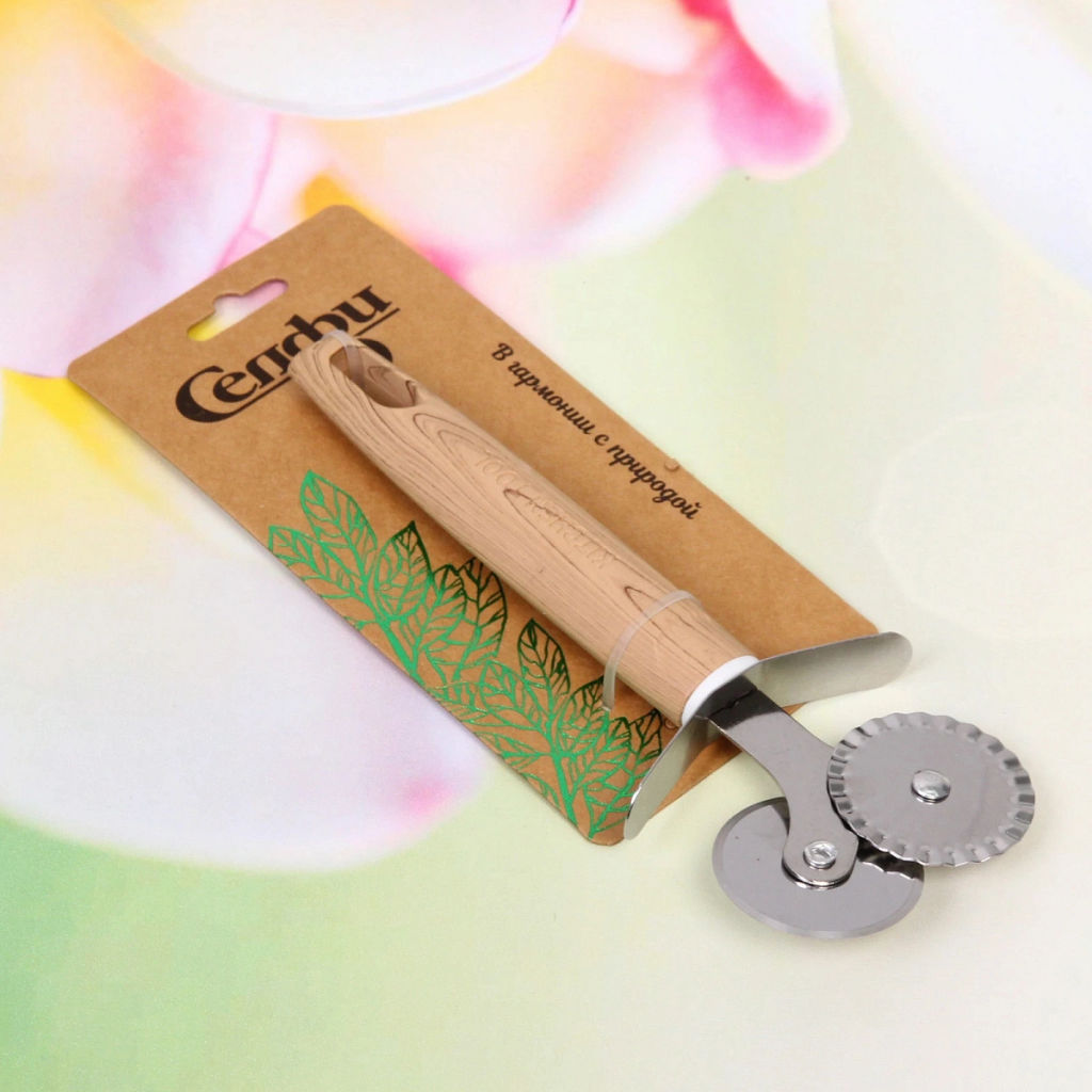 Нож кухонный для пиццы "ECO LIFE" двойной