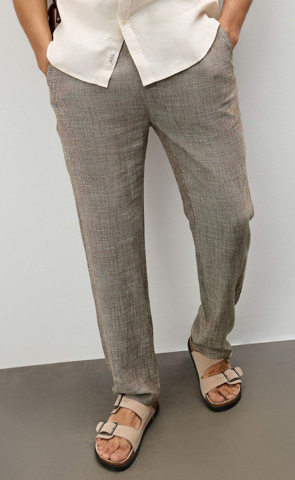 Брюки F511-0855-1 brown melange