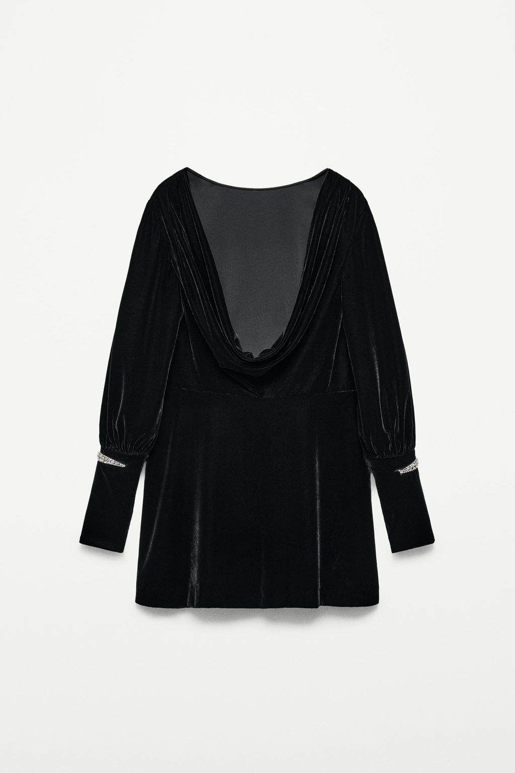 SHORT VELVET DRESS - THE ITEM ZARA WOMAN  фото 6