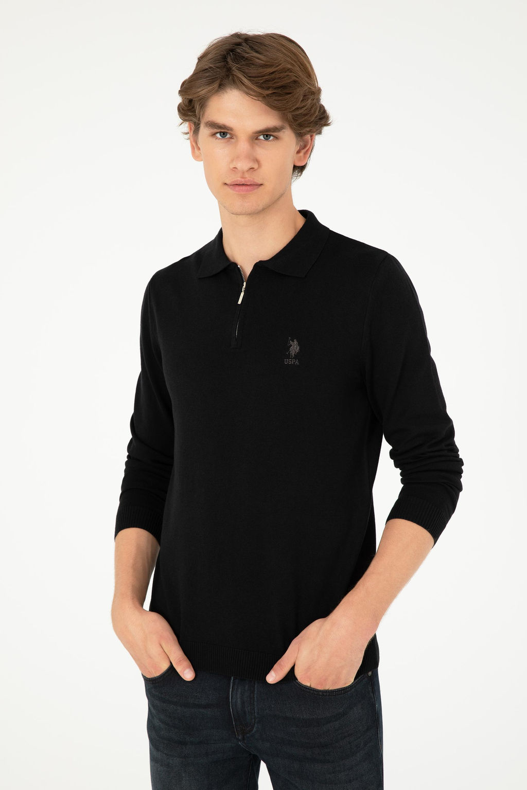 Мужской черный свитер Неожиданная скидка в корзине - U.s. polo assn фото 3